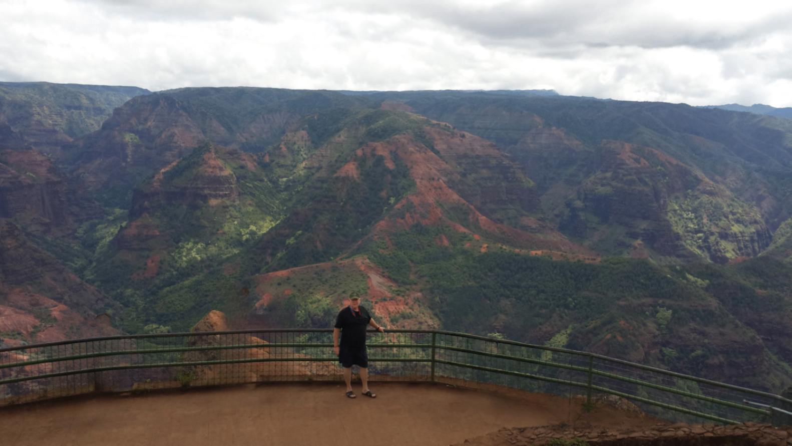 Ken at Waimea Canyon, Kauai